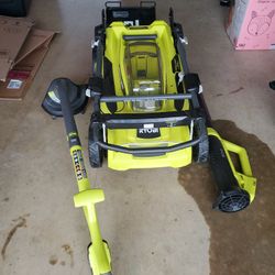 New RYOBI  RY4011 Brushless,Cordless,Electric Lawn Mower