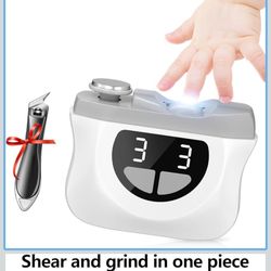 2 in 1 Improved Nail Clippers Set, Electric Nail Clipper, 2026 Improved Automatic Nail File Trimmer with Polishing for Kids, Adult, Seniors, Men, Care