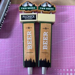 Two Beers Brewing Co. Pilchuck Pilsner Tap Handles