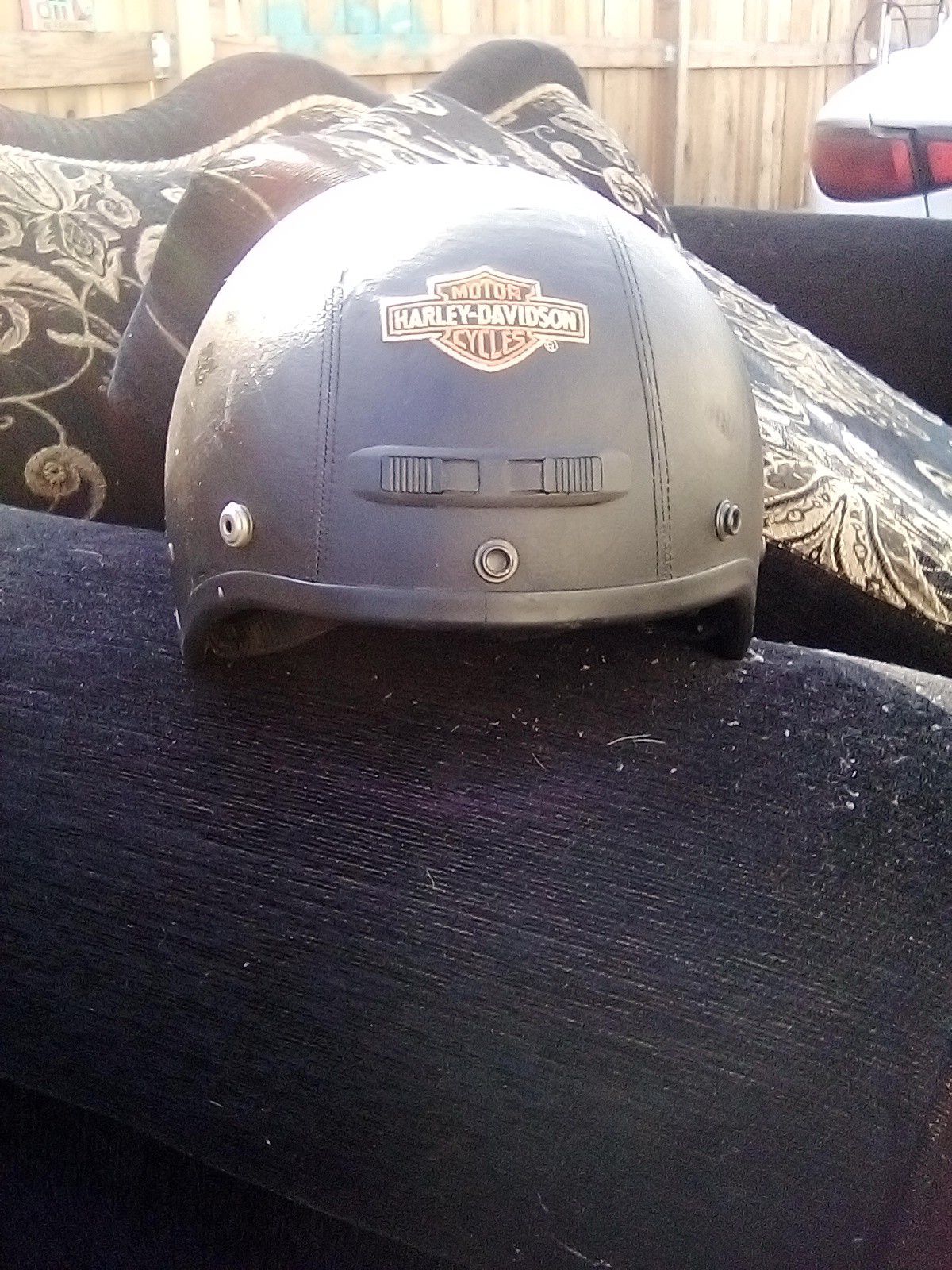 Harley Davidson motorcycle helmet