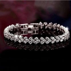 Cubic Zirconia Classic Tennis Bracelets Crystal For Women 