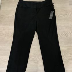 New Women’s Express Design Studio Black Editor Studio Stretch Work Casual Crop Pants Size 6