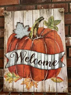 ‘Welcome’ Fall Decor