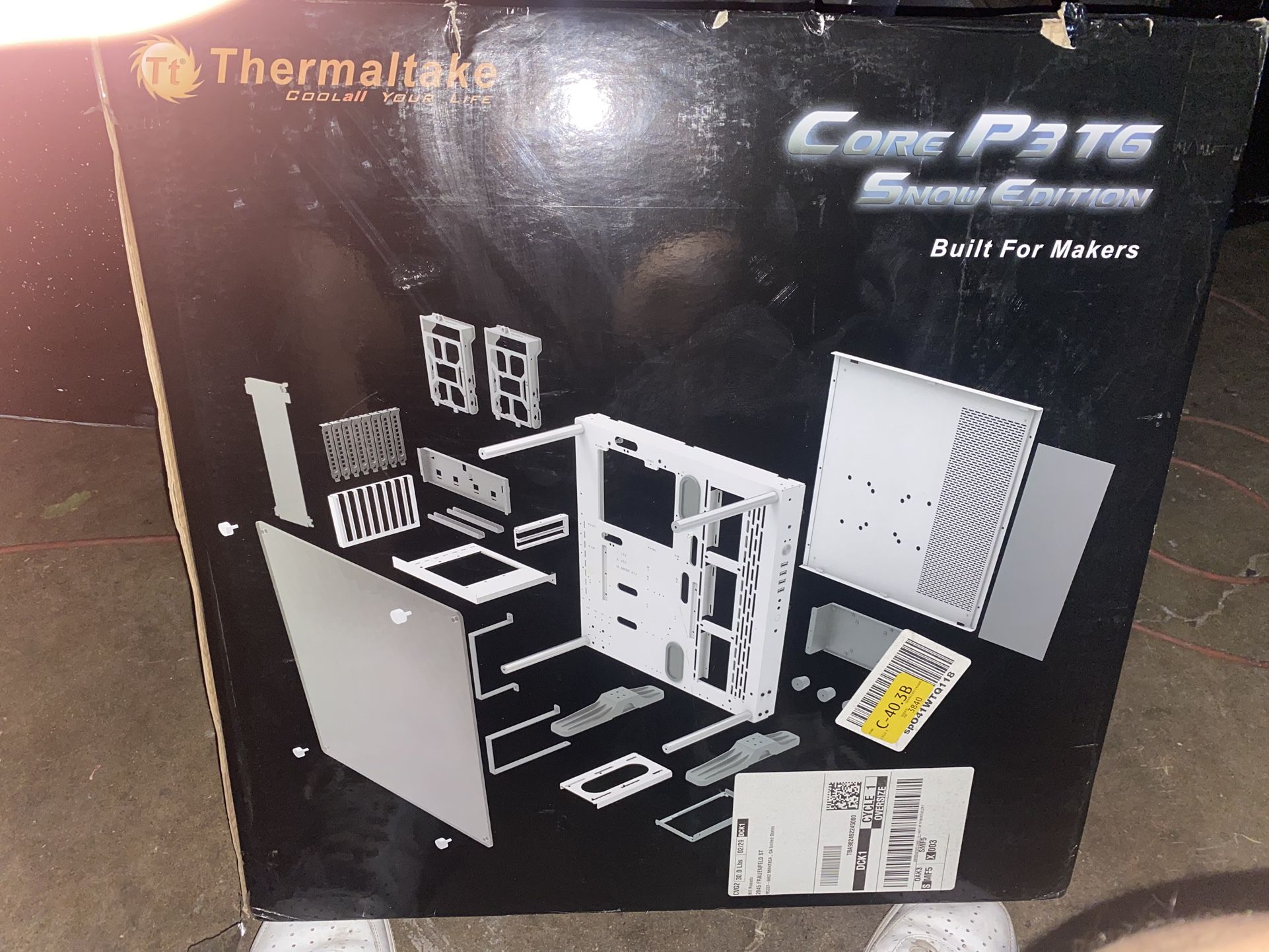 Thermaltake Core P3 TG Snow Edition Mid Tower