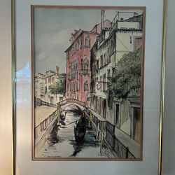 Gorgeous Art by Campeggi in Excellent Condition 18 x 23 Smoke and pet free household