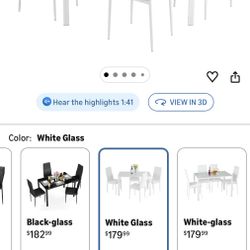 Dinning Table Sets And 6feets Artificial Plant