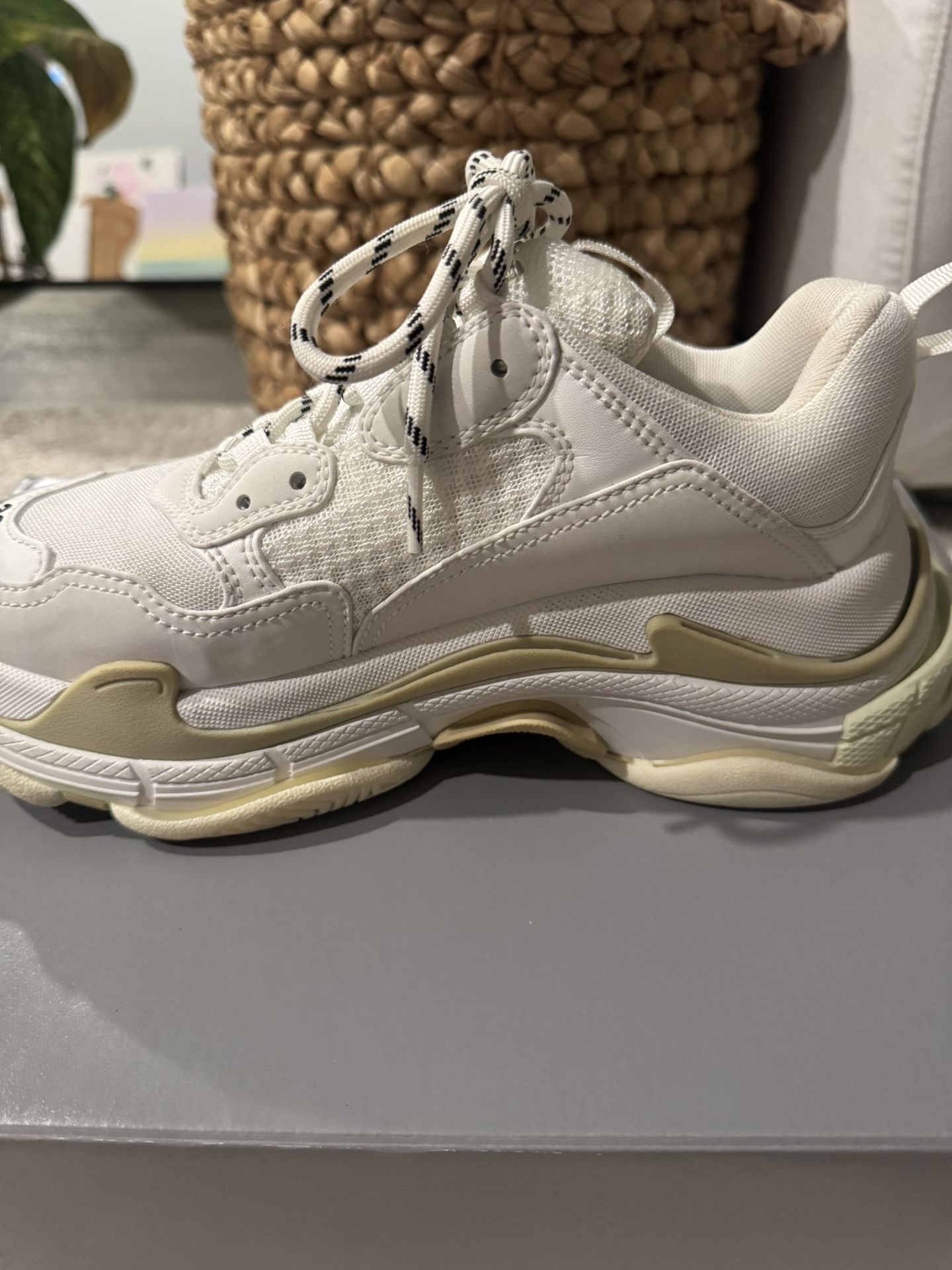 Balenciaga Triple S Size 38 (US Womens Size 8) Neon Yellow Clear 
