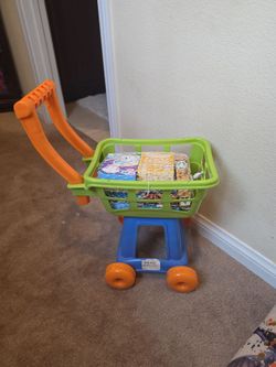 Kids Toy Shopping Cart with Accessories