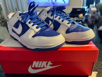 Nike Dunk Low Blue and White Sneakers