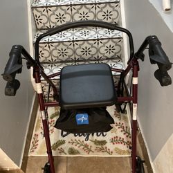 Medical Rollator Guardian Rolling Walker with Wheels - PICKUP