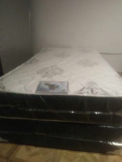 Brand New Twin Size Pillowtop Mattress Included Box Spring.