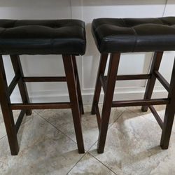 Wood Stools 2pc