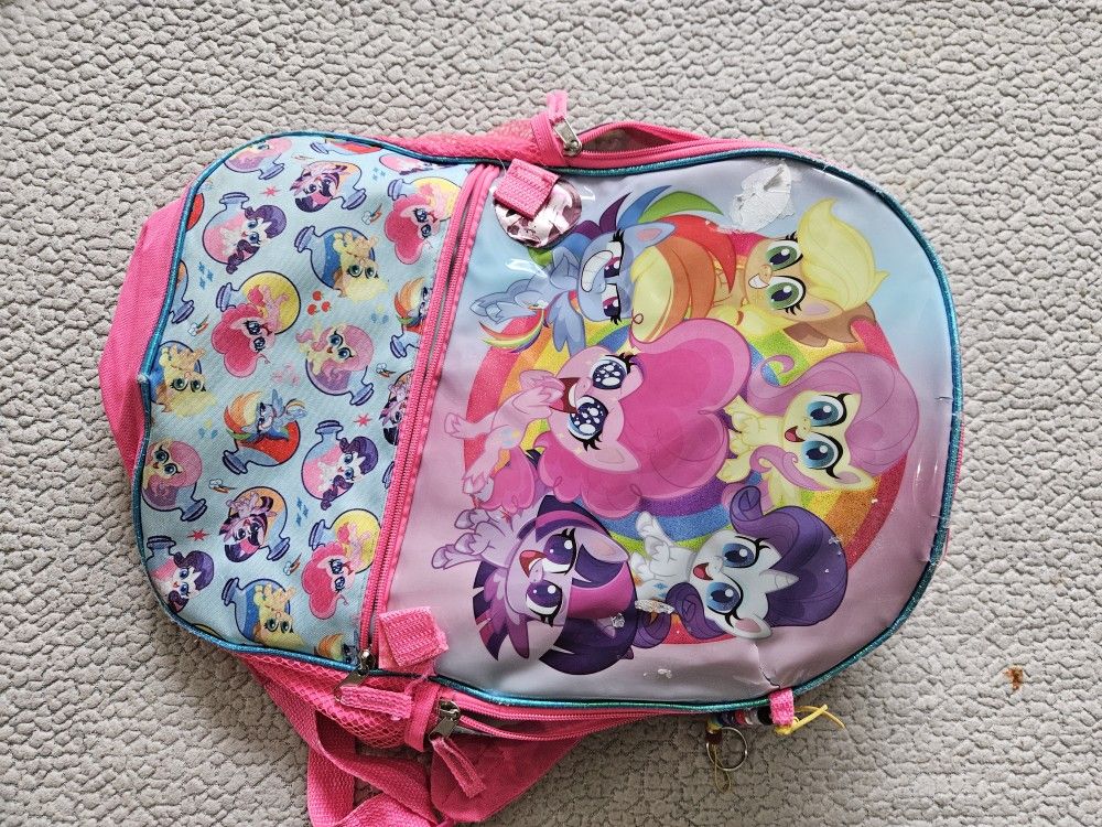 My little pony backpacks bookbag cute pony princess style school book waterproofÂ