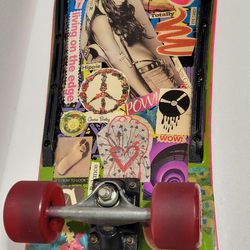 Vintage customized skateboard