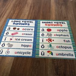 Short And Long Vowel Poster Set