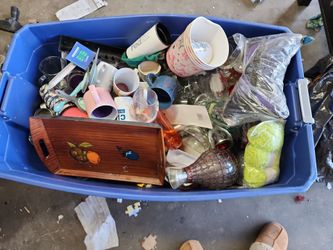 Box of dishes