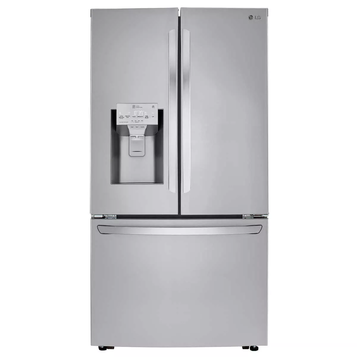 LG 24CuFt Wi-Fi Enabled French Door Counter-Depth Refrigerator with CoolGuard