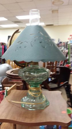 Vintage kerosene hurricane lamp rewired 120v