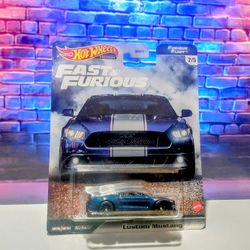 Hot Wheels 2021 Fast & Furious Furious Fleet CUSTOM MUSTANG 2/5 blue