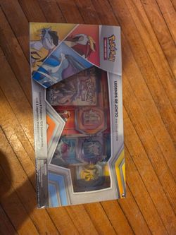 This is a Pokémon Trading Card Game: Legends of Johto Pin Collection box