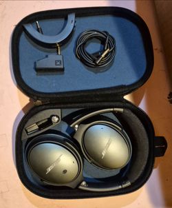 Bose QuietComfort 25 Noise Cancelling Headphones QC25 + Bluetooth Wireless adapter Headset Travel Hard Case