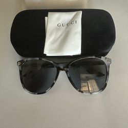Gucci Black And Grey Frame Sunglasses 