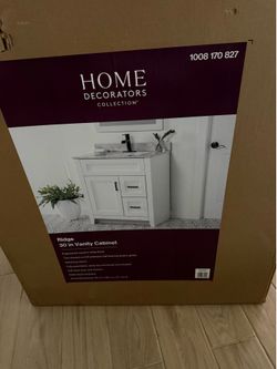 Vanity cabinet and vanity top 30x21 in