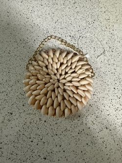 Vintage seashell beaded purse