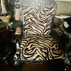 Animal Print Armchair 