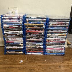 Lot Of 80 Blu-Ray Movies Different Genres