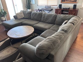Ashley Furniture grey sectional L couch with chaise lounge