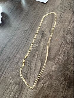24” 10k gold diamond cut chain