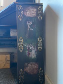 Hand Painted “Bard Themed” Corner Desk