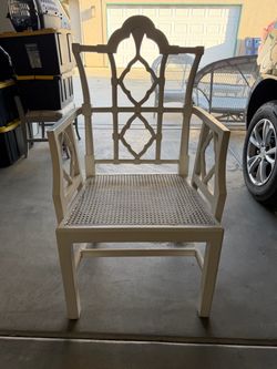White Accent chair