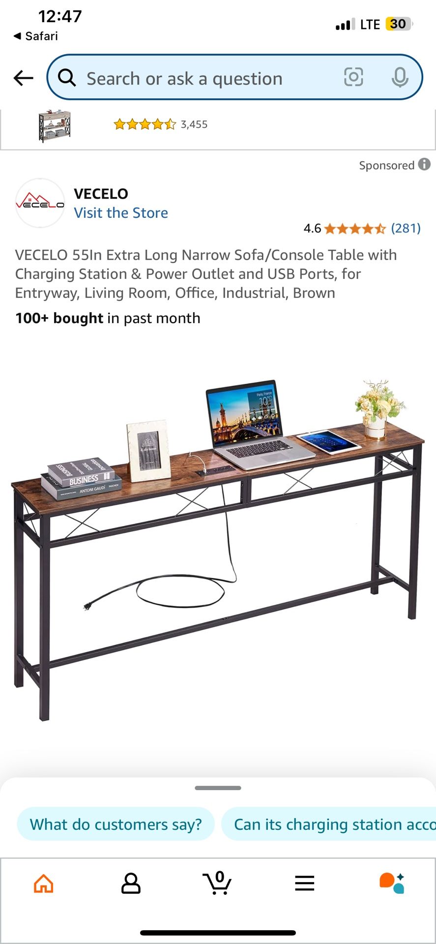 Console Table Brand New Still In Box