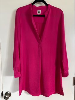 Anne Klein Pink Long Sleeve Tunic