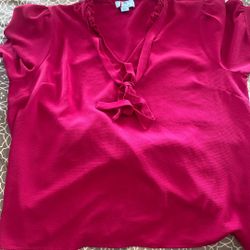 CeCe Top Shirt Women Size L