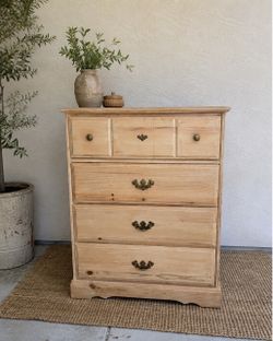 Warm Pine Cottage Tallboy Dresser