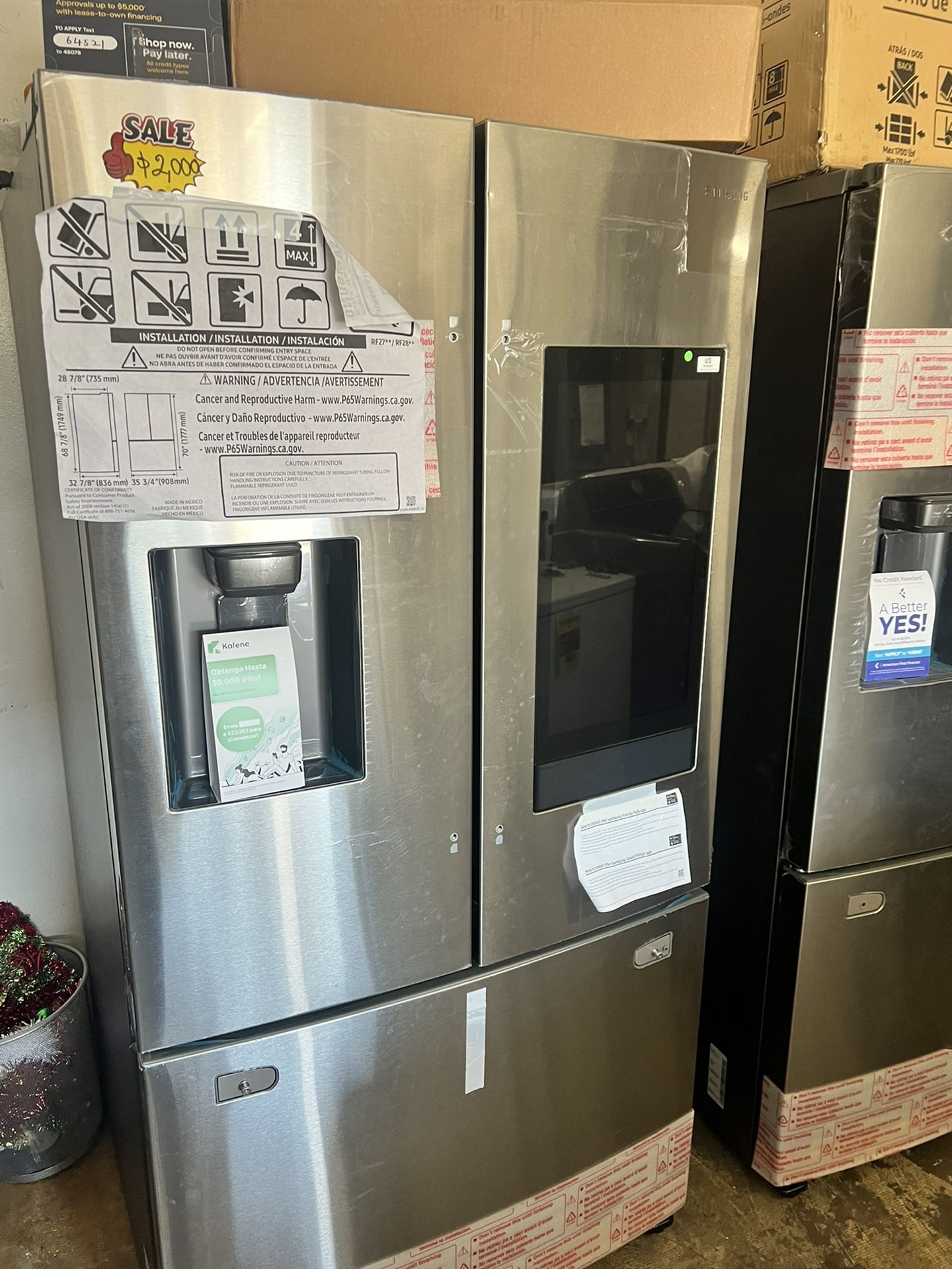 Refrigerator Samsung Steeinle Stee In New New $1999’00