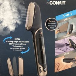 Conair Steam Stylist Iron Steamer 3-in-1 garment Care Innovation to Steam, Press
