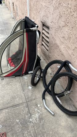 2 Seated Bicycle Trailer Foldable  