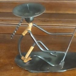 )Black Wire African Character Paddle Boarder