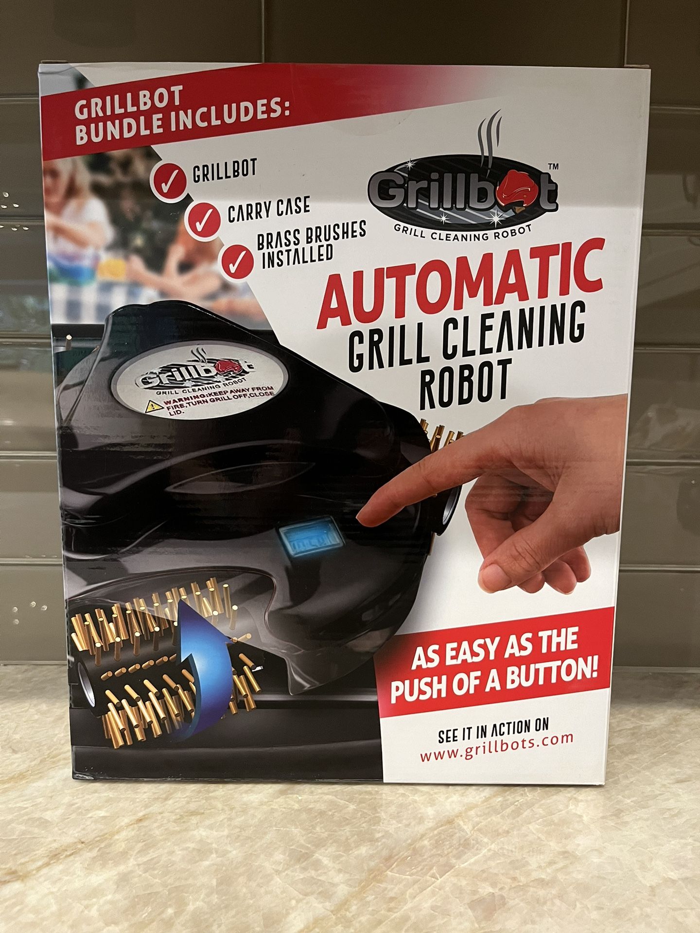 Grillbot Automatic BBQ Grill Cleaning Robot (NIB)