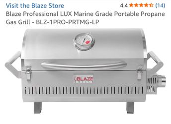 Marine grade portable grill