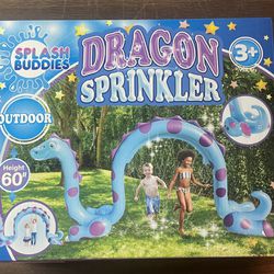 Splash Buddies Inflatable Arch Sprinkler Dragon Summertime Outdoor Play for Kids