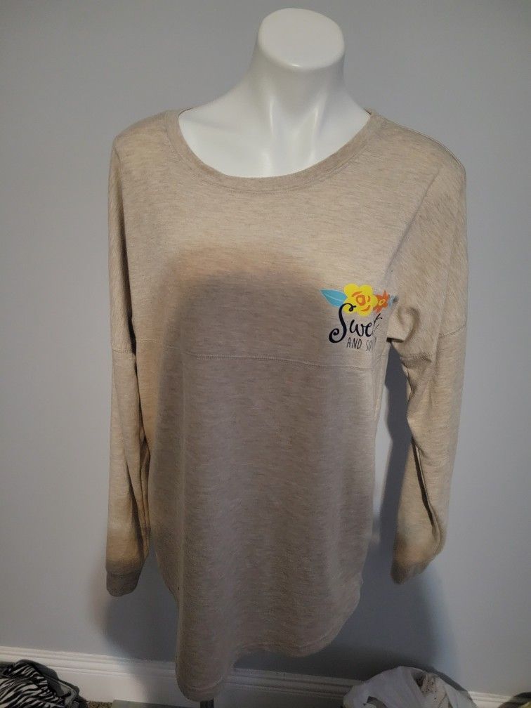 Women's Beige Shirt SWEET & SOUTHERN...size M