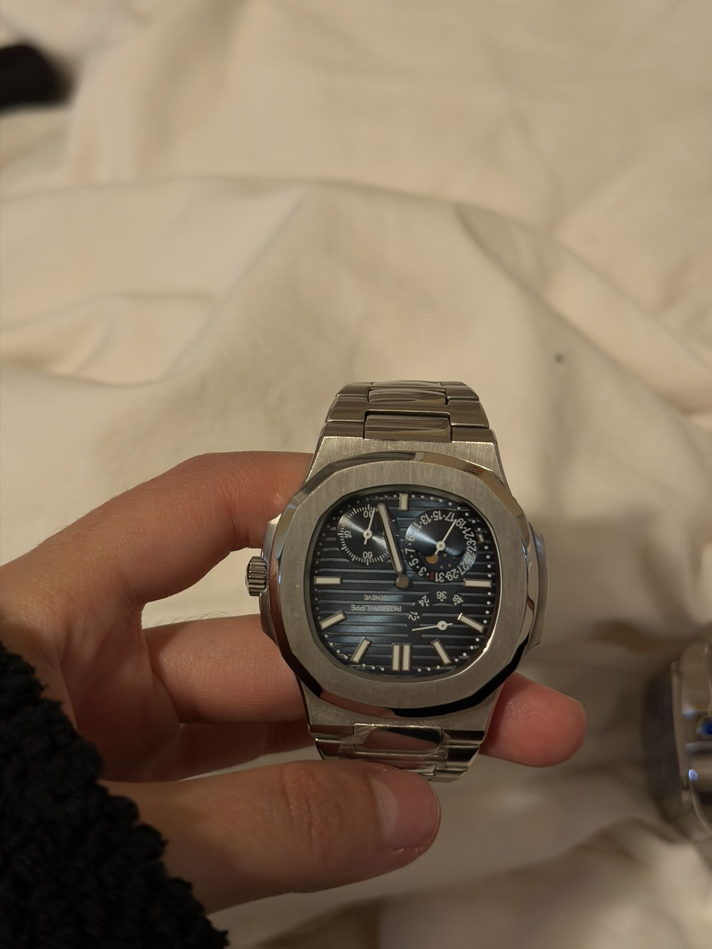 Silver Watch Patek And Cartier