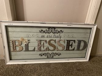 Farm House Wall Decor  Blessed Or Gather Decor