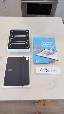M4 iPad Pro 13” 256GB Cellular + Pencil Pro + Smart Folio + Paperlike 3