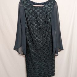 Elegant Green Sequin Dress